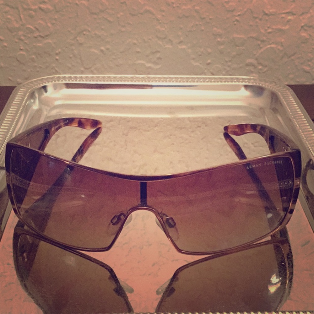 Armani Exchange Brown Tinted Sunglasses